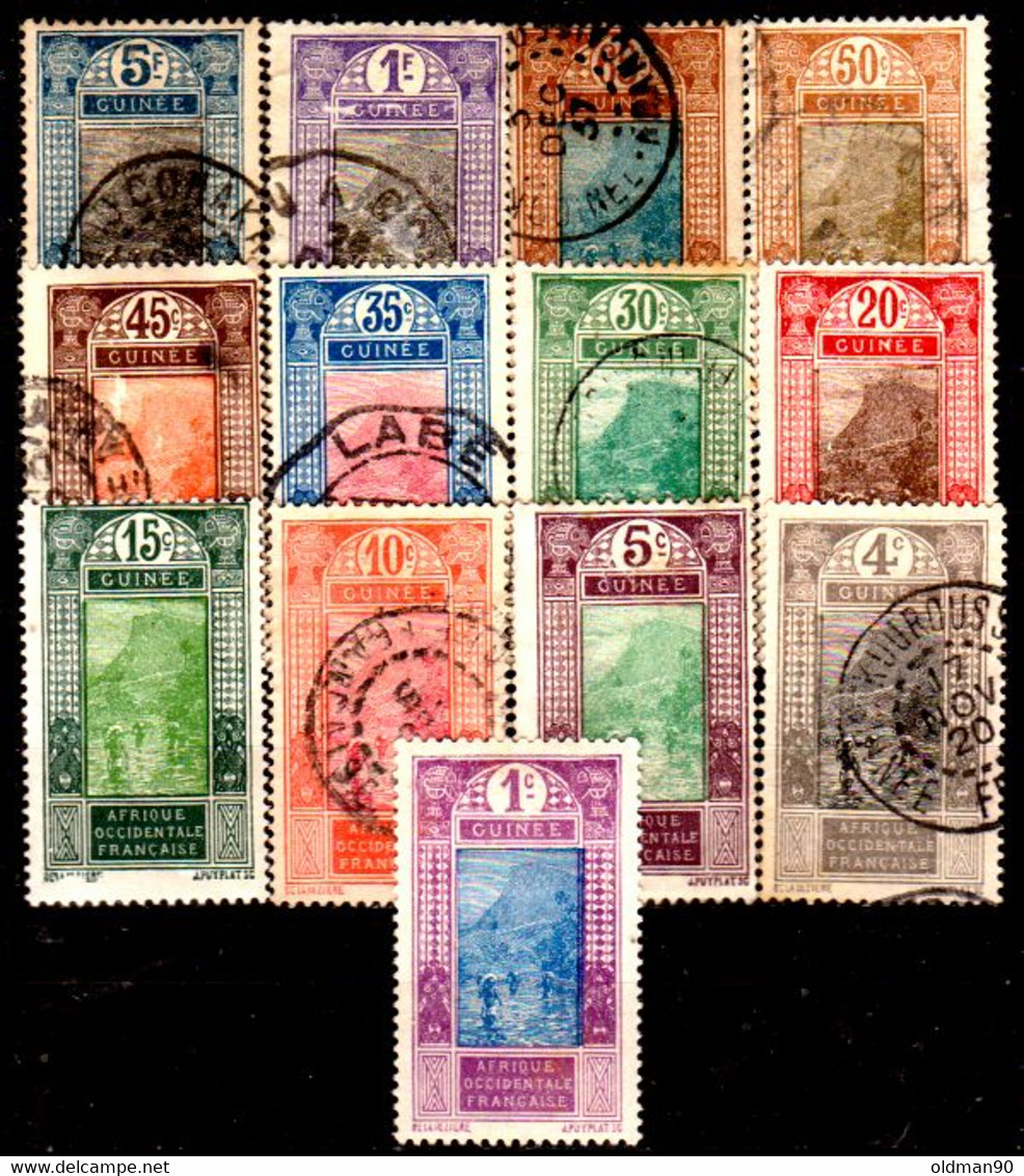 12) French Guinea: Stamps Issued By 1913 (+/sg/o) Hinged/NG/Used-Quality And Price In Your Opinion. - Other & Unclassified