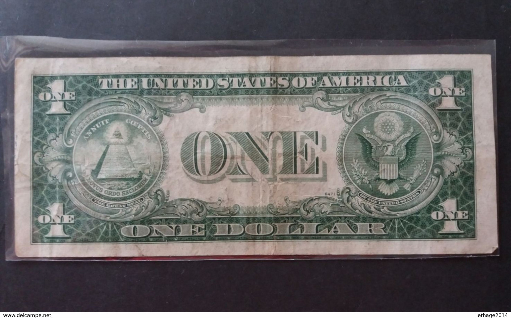 UNITED STATE EE.UU ÉTATS-UNIS US USA George Washington, 1732-1799  ONE DOLLAR CERTIFICATE SILVER 1 $ - Certificati D'Argento (1928-1957)