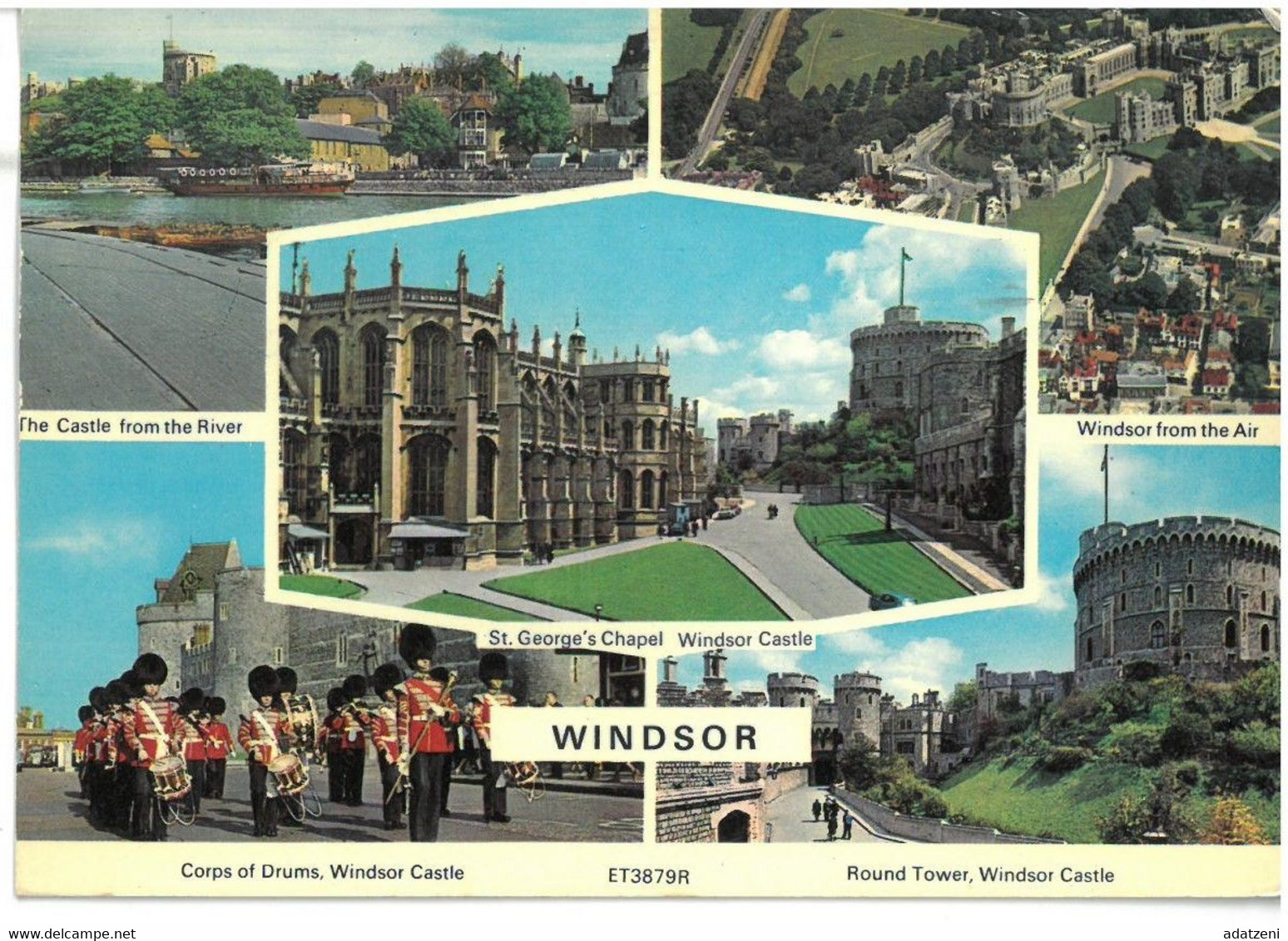 BR1806 Windsor 5 Vedute Viaggiata 1973 Verso Roma - Windsor