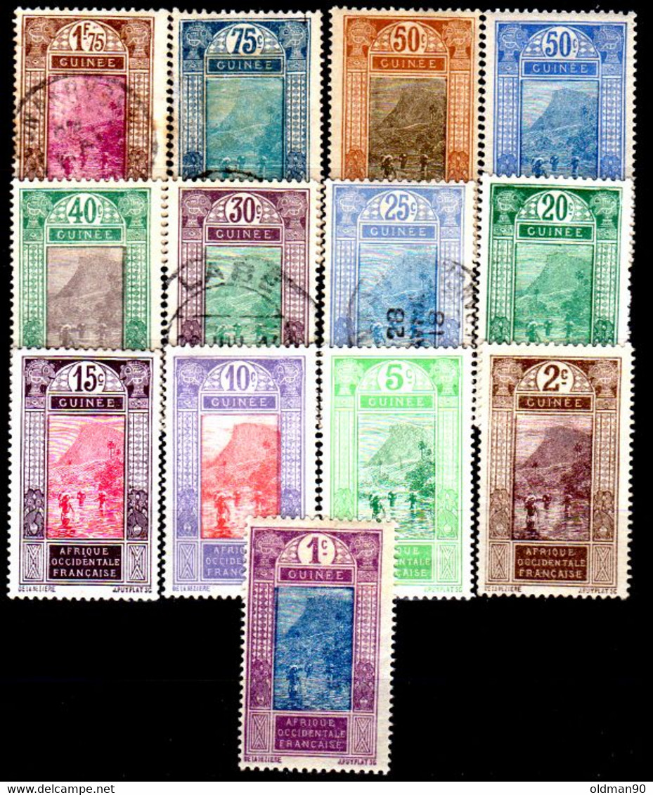 17) French Guinea: Stamps Issued By 1913 (+/sg/o) Hinged/NG/Used-Quality And Price In Your Opinion. - Andere & Zonder Classificatie