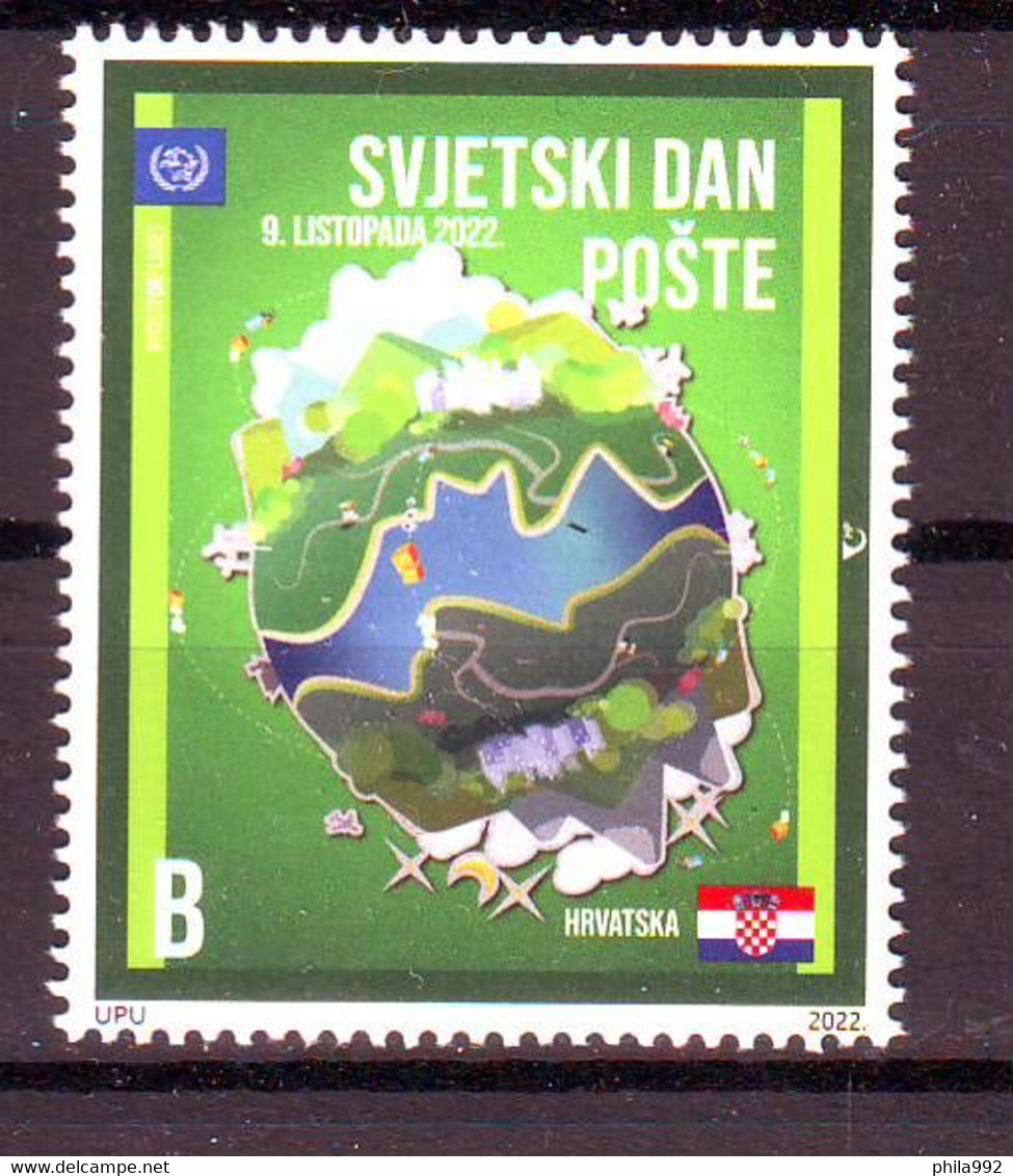 Croatia 2022 WORLD POST DAY MNH - Kroatien