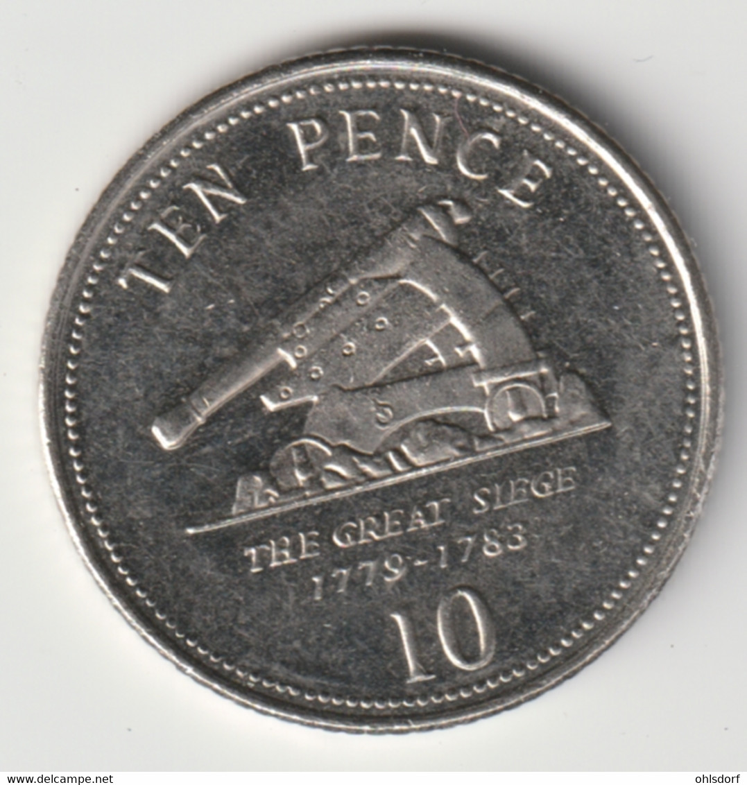 GIBRALTAR 2009: 10 Pence, KM 1082 - Gibraltar