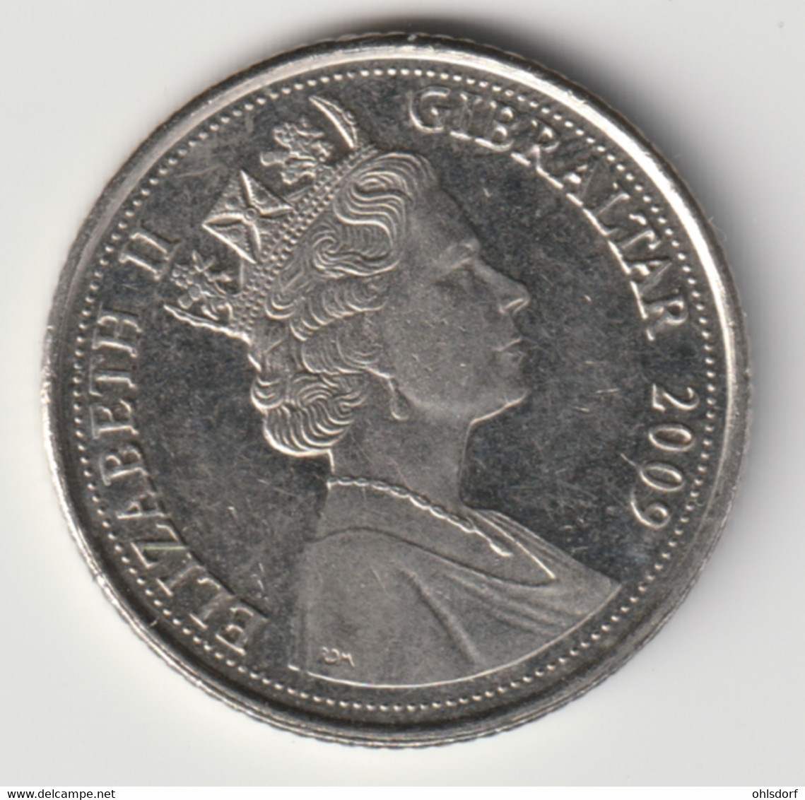 GIBRALTAR 2009: 10 Pence, KM 1082 - Gibraltar