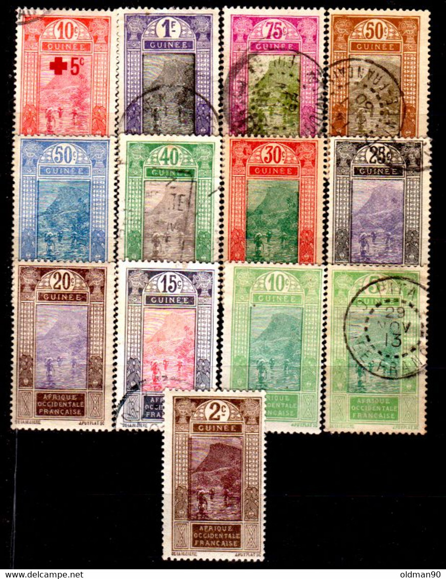 20) French Guinea: Stamps Issued By 1913 (+/sg/o) Hinged/NG/Used-Quality And Price In Your Opinion. - Autres & Non Classés