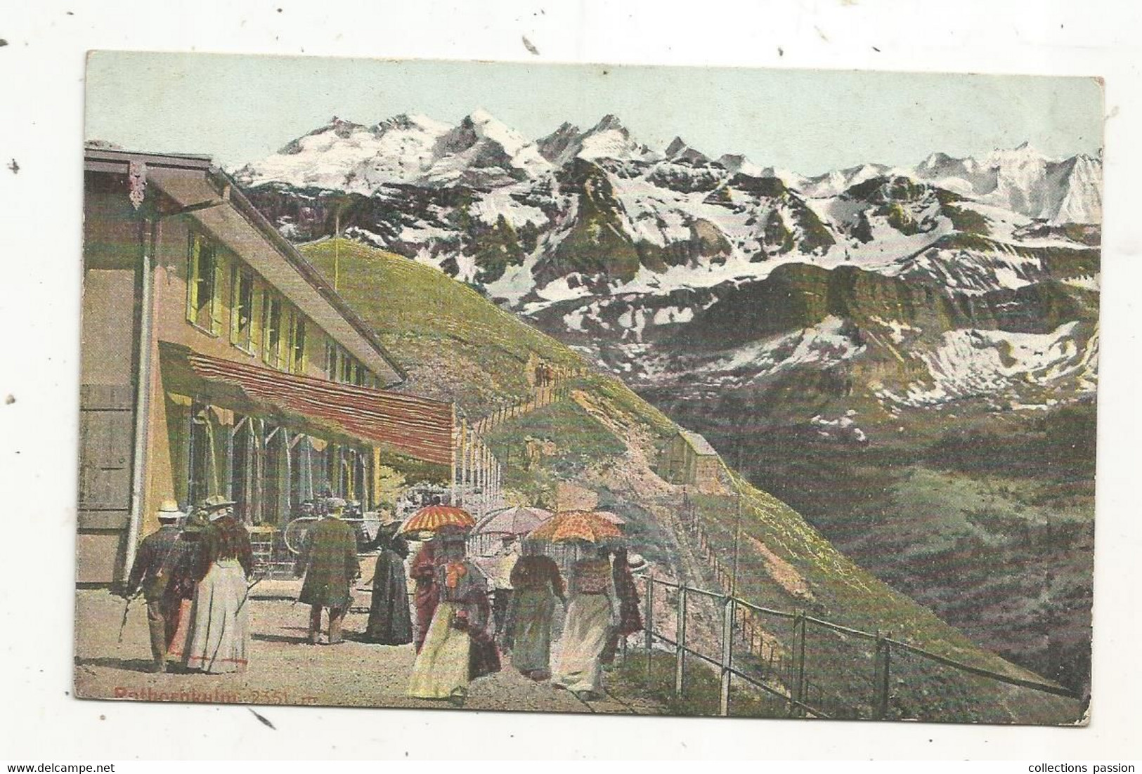 Cp, SUISSE, BE, KURSTANSTALT A BRÜGGER MEIRINGEN, écrite 1917 - Brügg