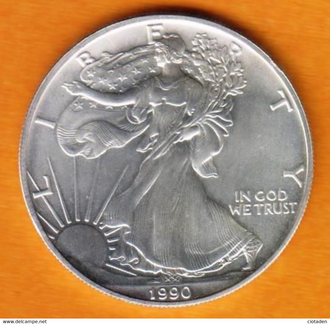 USA - 1 Dollar Silver Eagle - 1990 - 1979-1999: Anthony