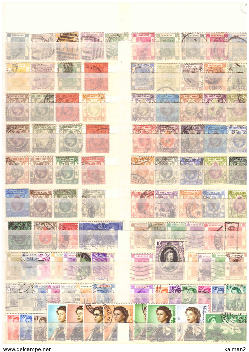 HONG KONG   /  INTERESSANTE LOTTO INIZIO COLLEZIONE PERIODO  1862*1996 - Collections, Lots & Séries