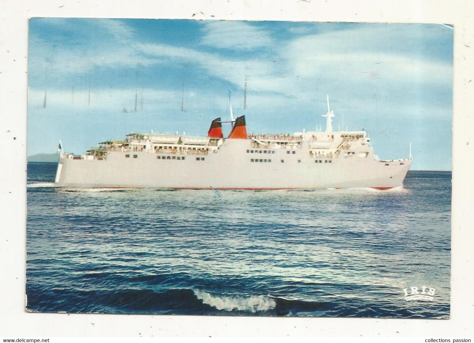 Cp, Bateau,CAR-FERRY DE LA Cie GENERALE TRANSATLANTIQUE: "LE CORSE" Voyagée 1973 - Ferries