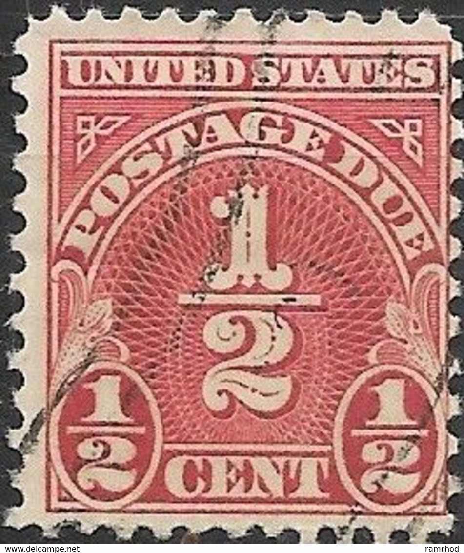 USA 1930 Postage Due - ½c. - Red FU - Taxe Sur Le Port