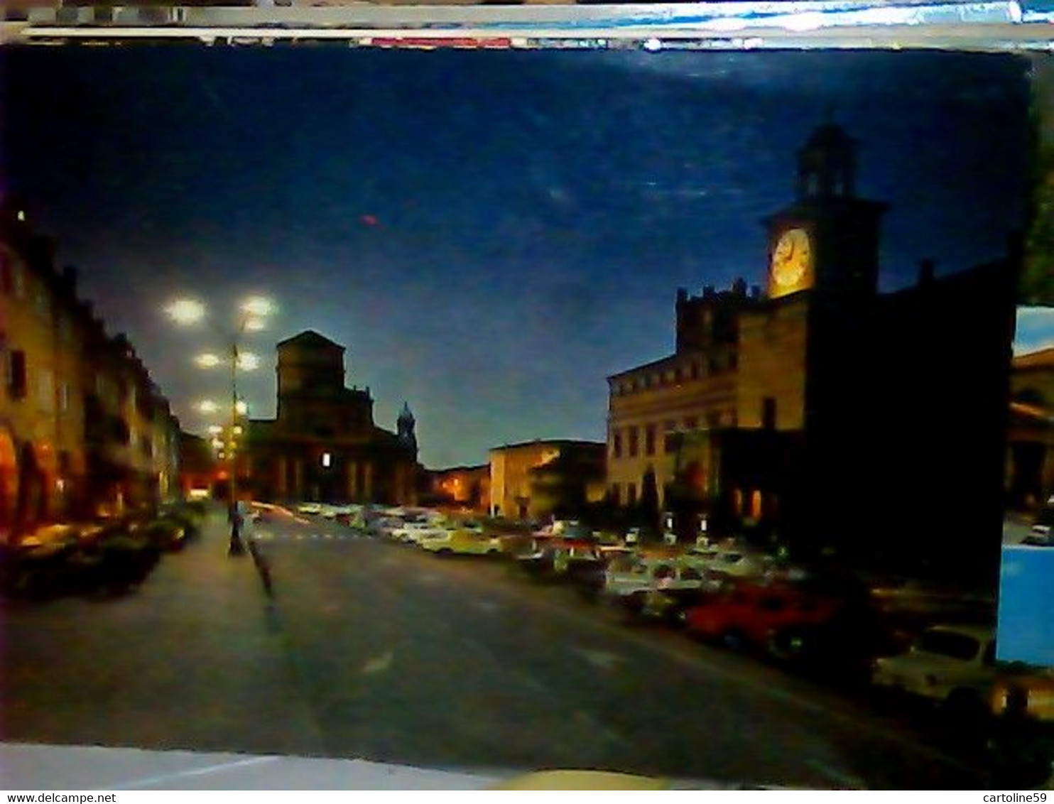 CARPI PIAZZA DI NOTTE AUTO CAR  VB1970   JA5514 - Carpi