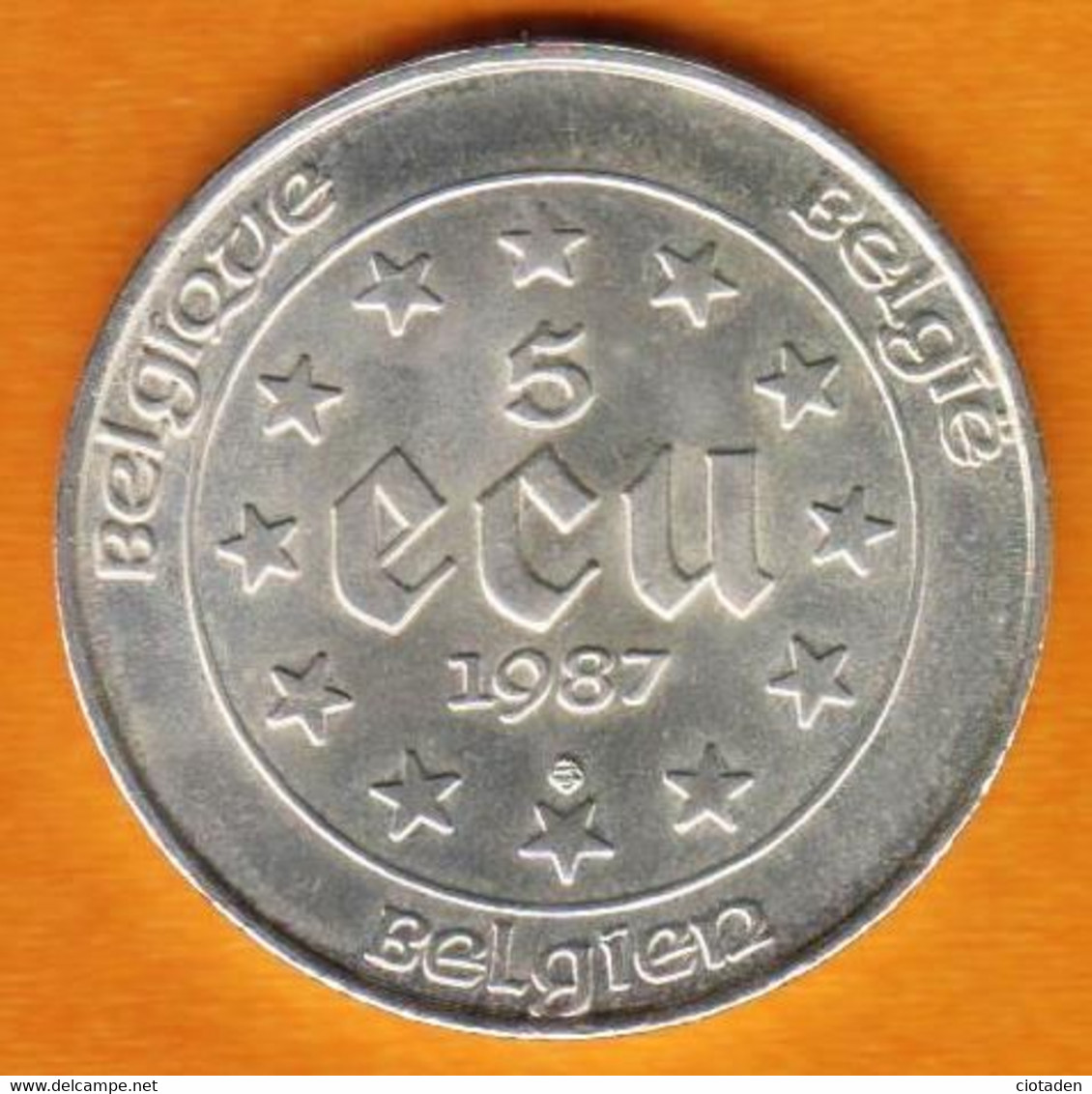 BELGIQUE - 5 ECU 1987 - Commémoration 30 Ans Du Traité De Rome - ARGENT - Ecu