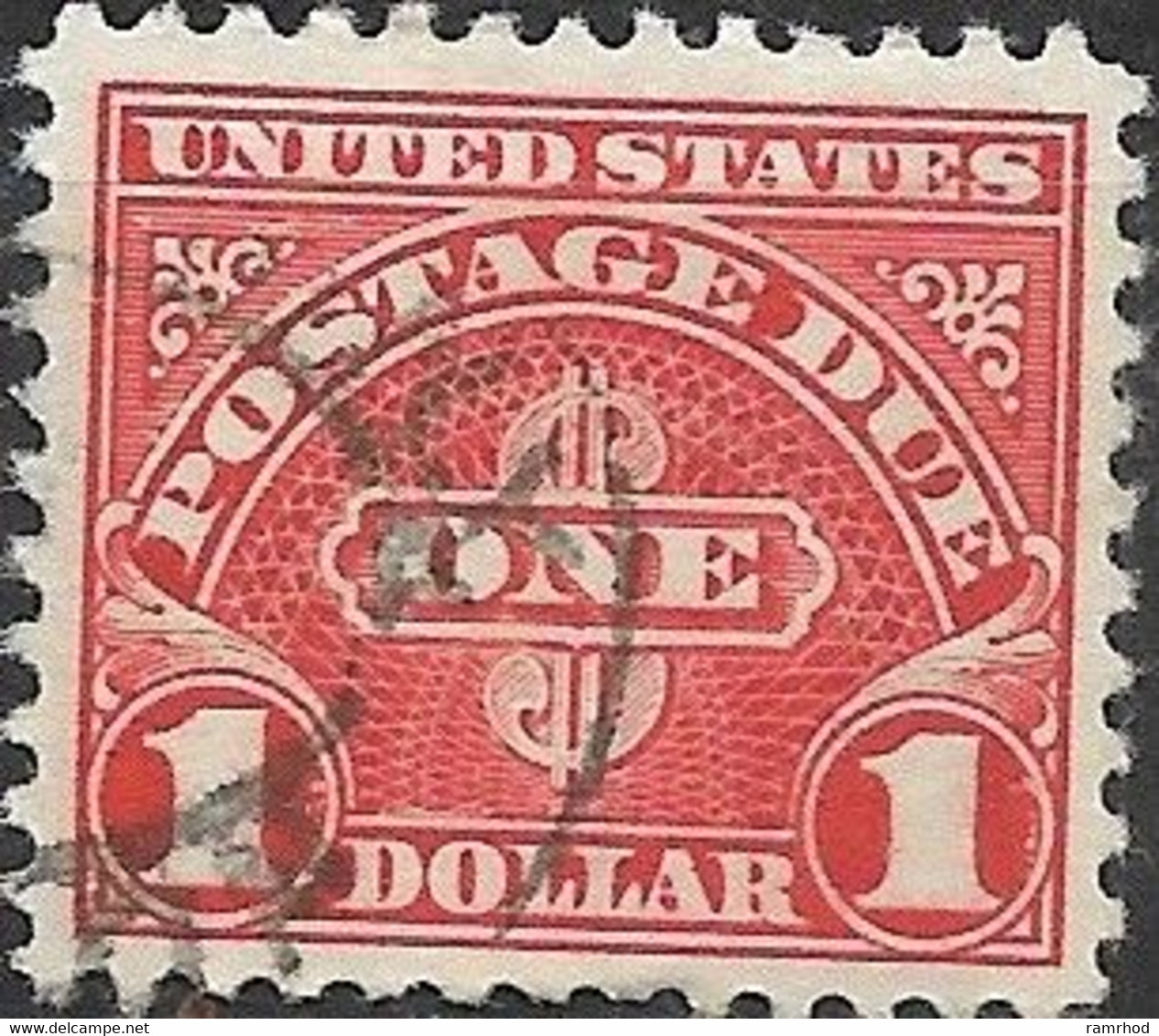 USA 1930 Postage Due - $1 - Red FU - Portomarken