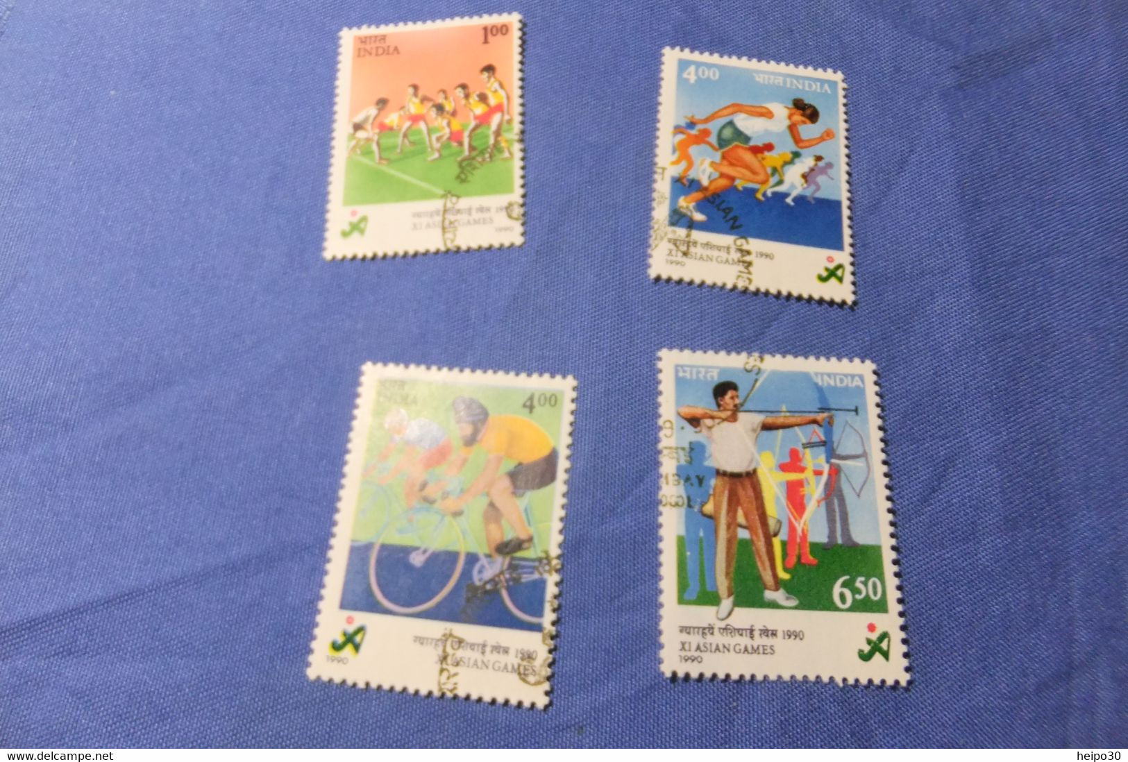 India 1990 Michel 1286 - 1289 Asienspiele - Used Stamps