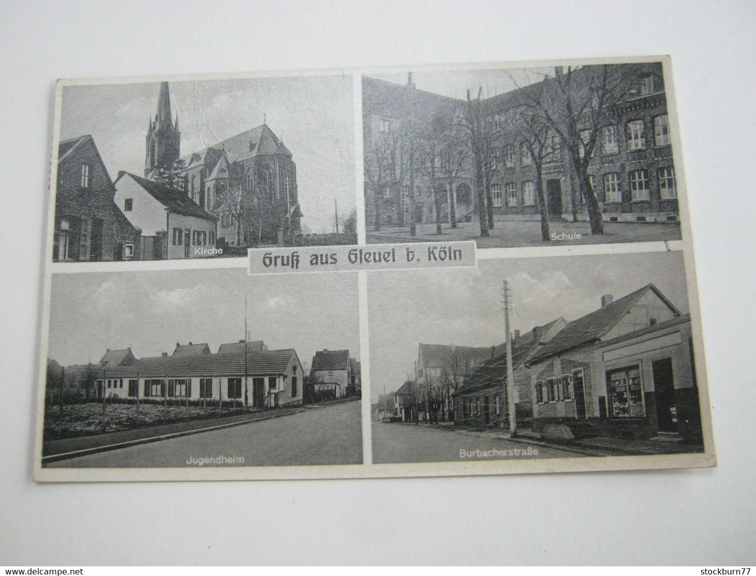 HÜRTH GLEUEL , Strassen ,   Schöne Karte Um 1940 ,    Siehe  2 Abbildungen - Hürth