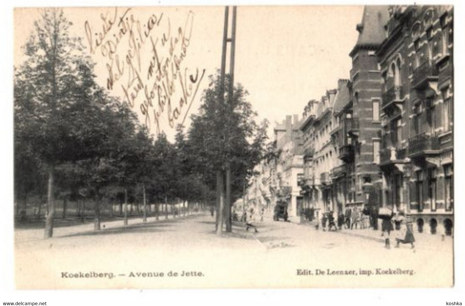 KOEKELBERG - Avenue De Jette - 1905 - édit De Leenaer - Koekelberg