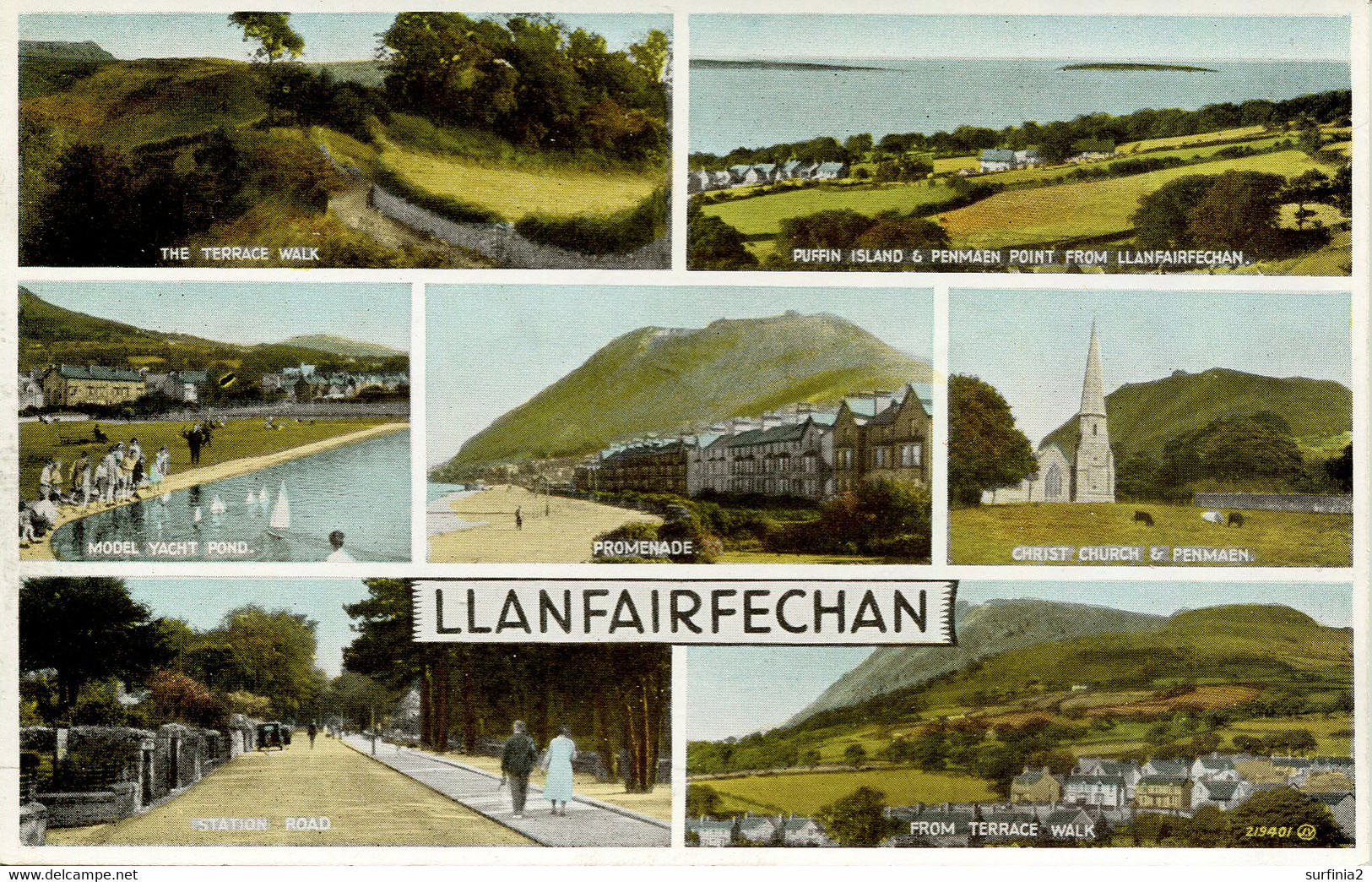 CAERNARVON - LLANFAIRFECHAN - 7 VIEWS  Gwy645 - Caernarvonshire