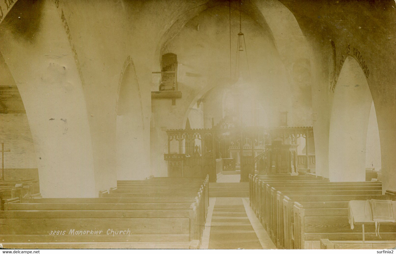 PEMBS - MANORBIER CHURCH RP Dyf310 - Pembrokeshire