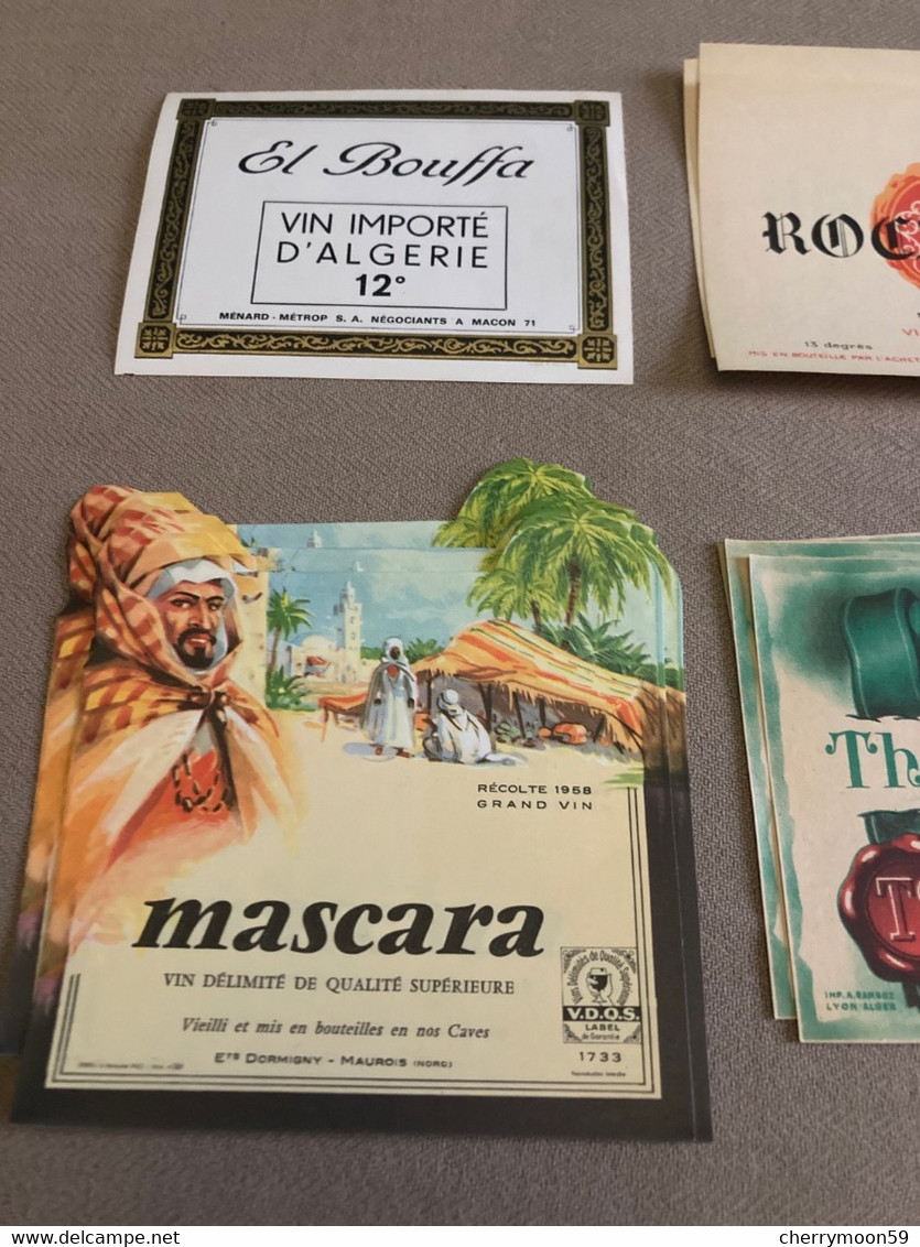 Lot De 33 étiquettes De Vins Afrique Du Nord Algérie - Collections, Lots & Séries