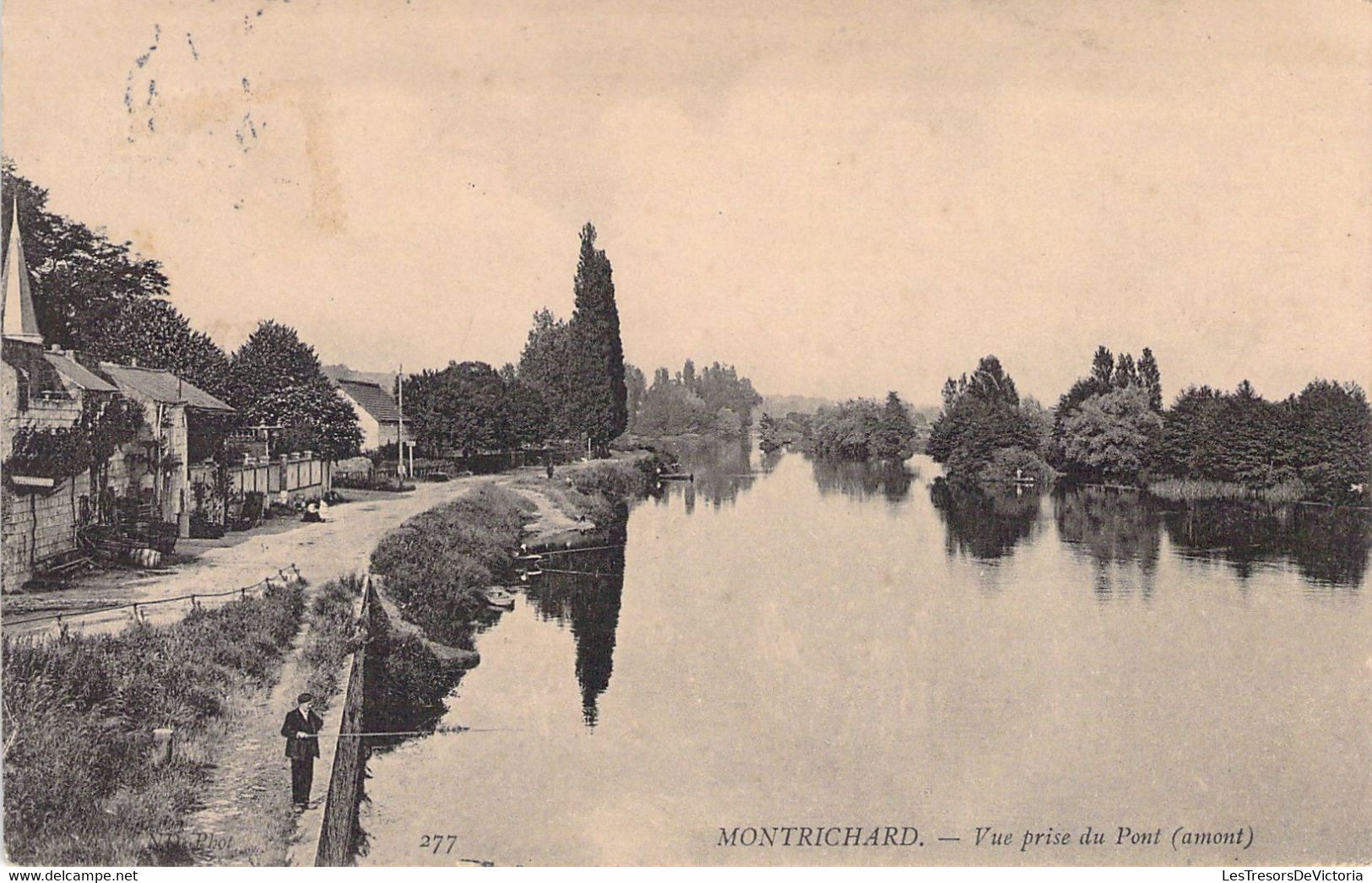 CPA - FRANCE - 41 - MONTRICHARD - Vue Prise Du Pont - Pêcheur - 277 - Plan D'eau - Montrichard