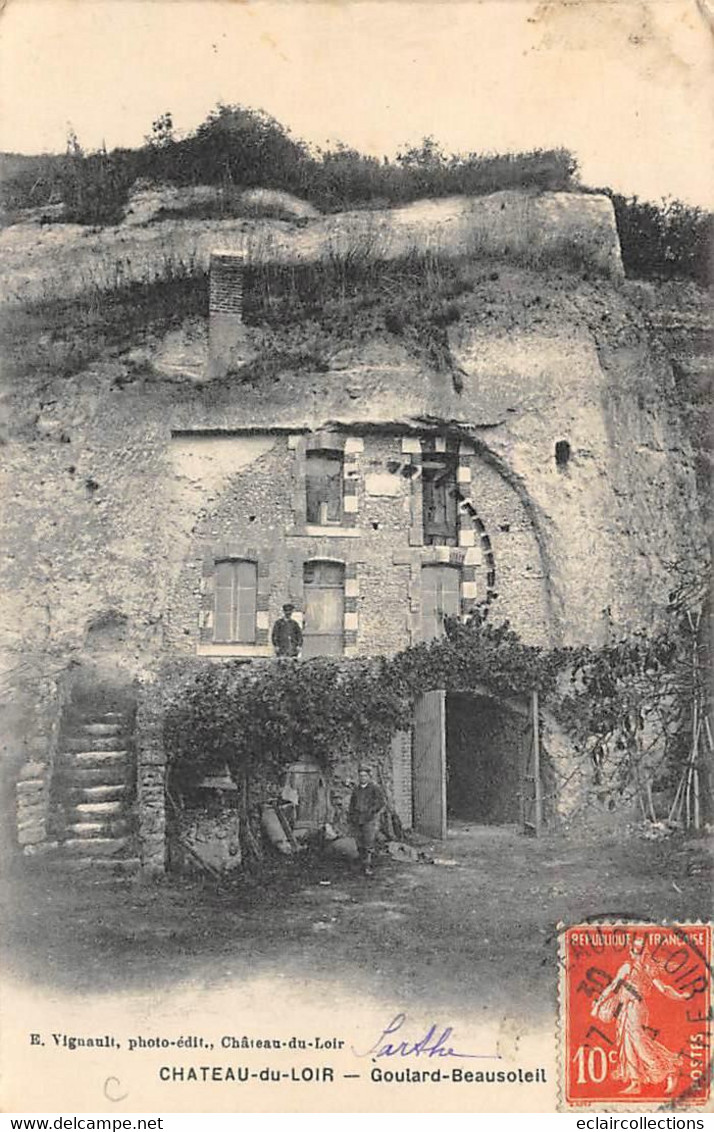 Château Du Loir    72       Habitat Troglodyte. Goulard Beausoleil      (voir Scan) - Chateau Du Loir