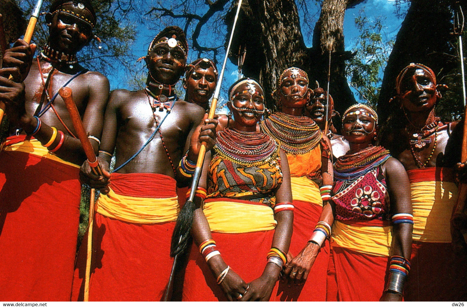 Ethnologie Kénia - Réserve De Samburu - Danseurs - Photo Stéphane Frances - Carte Non Circulée - África