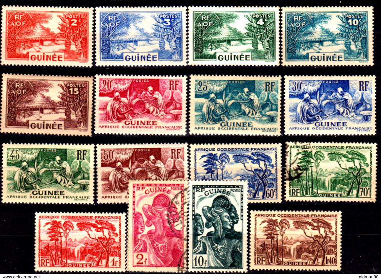28) French Guinea: Stamps Issued By 1938 (+/o) LH/Used-Quality And Price In Your Opinion. - Sonstige & Ohne Zuordnung