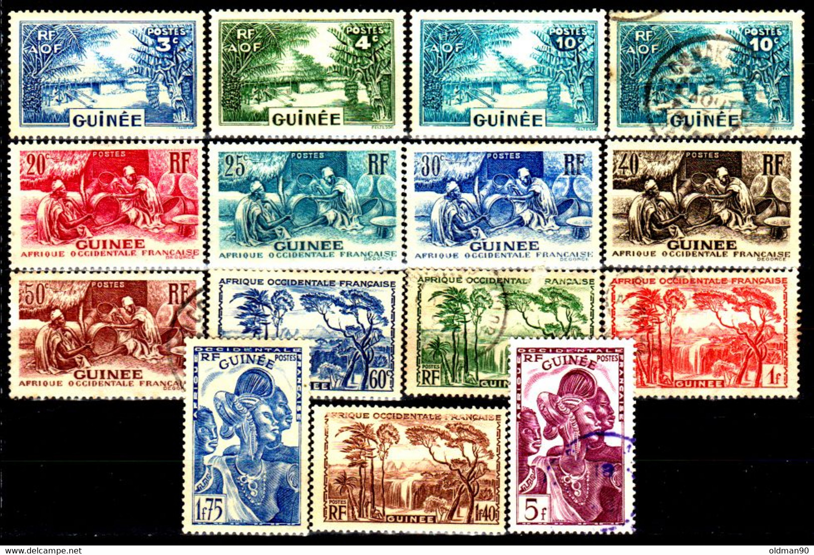 29) French Guinea: Stamps Issued By 1938 (+/o) LH/Used-Quality And Price In Your Opinion. - Other & Unclassified