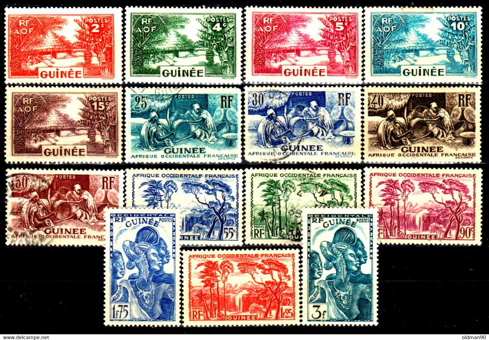 30) French Guinea: Stamps Issued By 1938 (+/o) LH/Used-Quality And Price In Your Opinion. - Autres & Non Classés