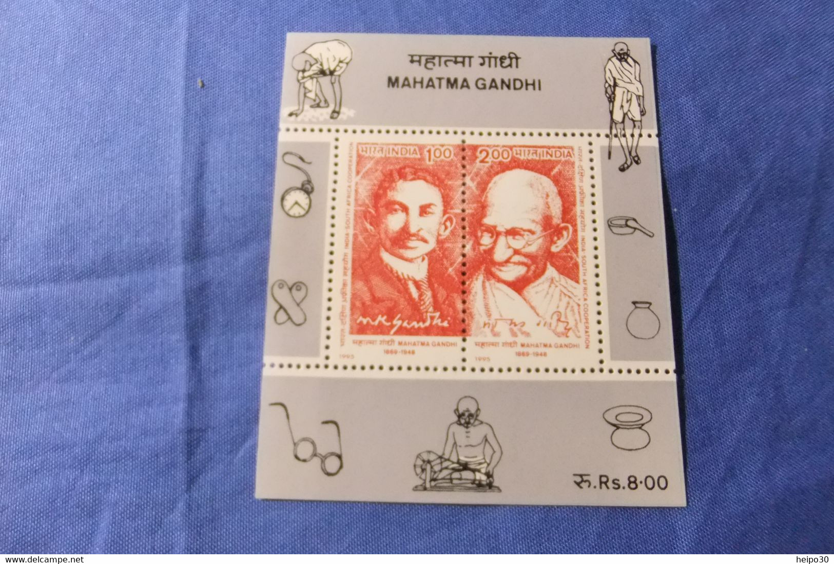 India 1995 Michel Block 6 Gandhi MNH - Blokken & Velletjes