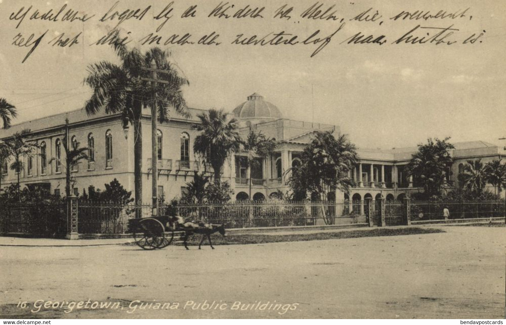 British Guiana, Guyana, Demerara, GEORGETOWN, Public Buildings (1925) Tuck Postcard - Guyana (ehemals Britisch-Guayana)