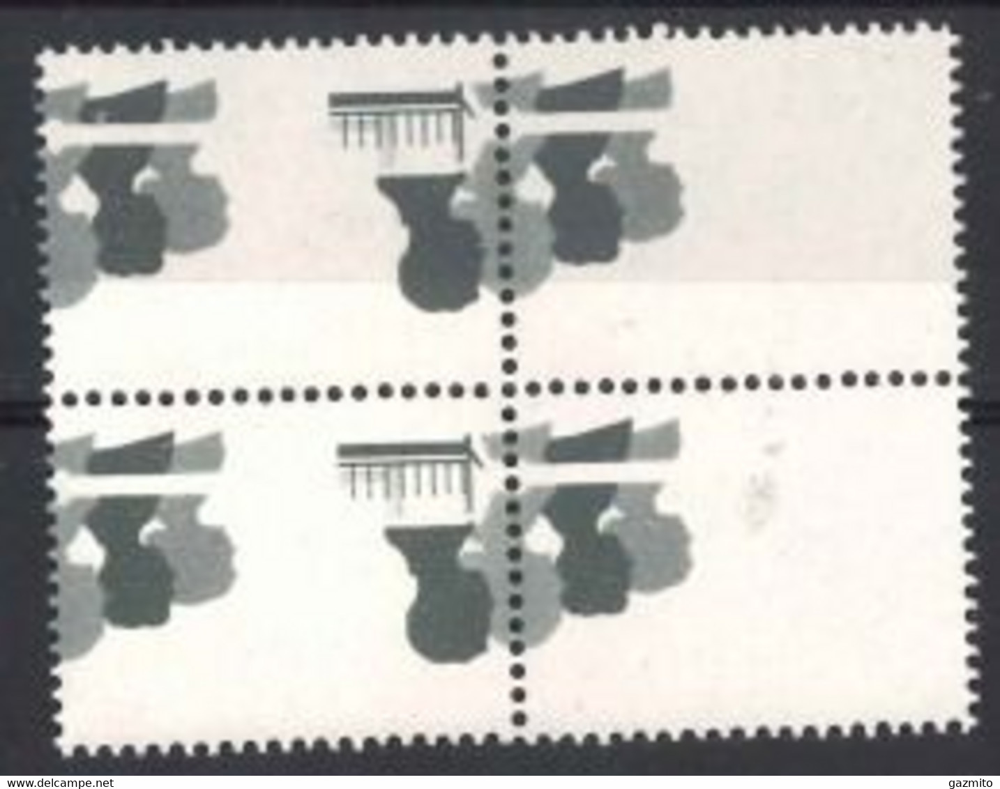 Indonesia 1969, Development Plan, Black And White ERROR - Oddities On Stamps