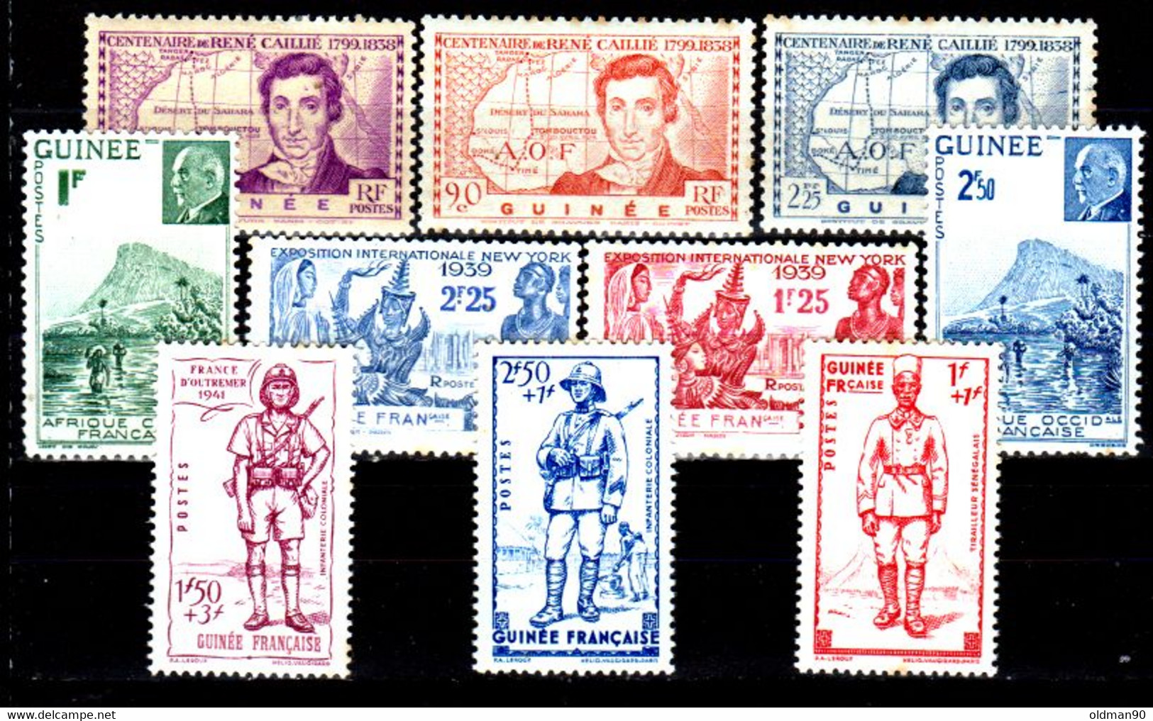 33) French Guinea: Stamps Issued By 1939-1941 (+/sg) LH/NG-Quality And Price In Your Opinion. - Other & Unclassified