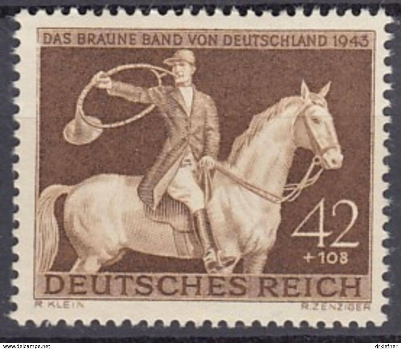 DR 854, Postfrisch *, Das Braune Band, 1943 - Ungebraucht