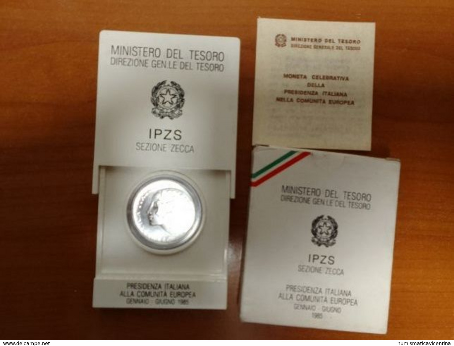 Italia 500 Lire 1985 Presidenza Comunità Europea Italy Italie Silver Commemorative Coin UNC / FDC - Conmemorativas