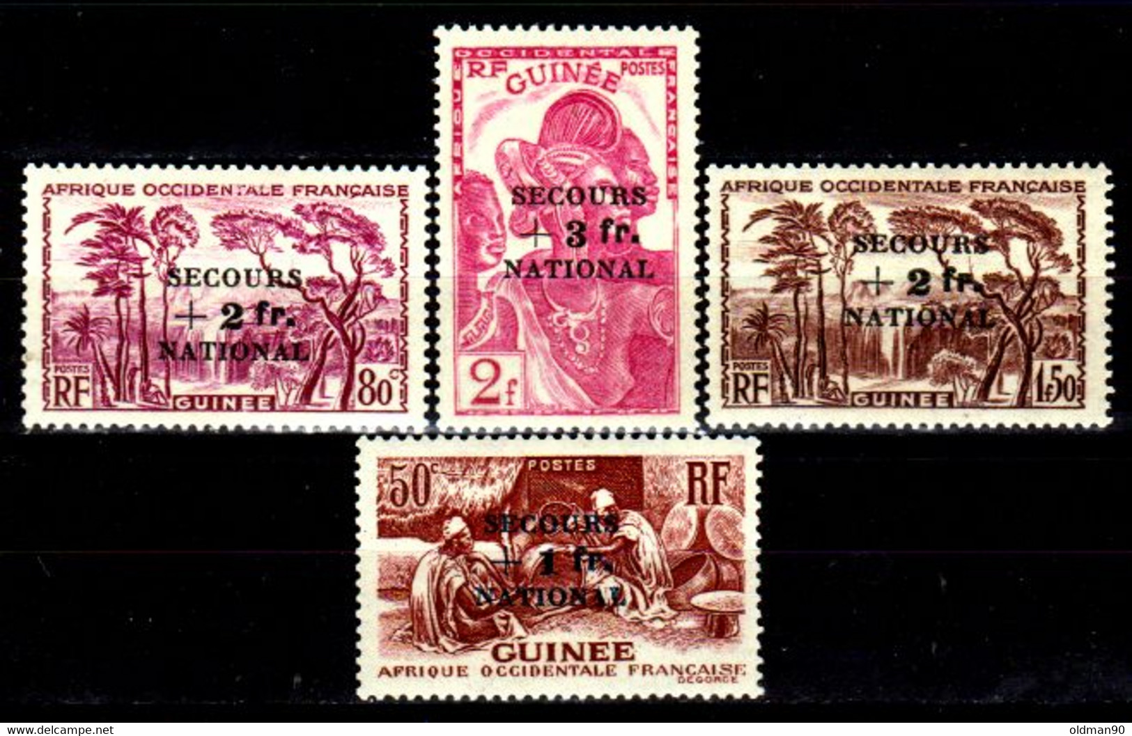 34) French Guinea: Stamps Issued By 1941 (+) LH-Quality And Price In Your Opinion. - Otros & Sin Clasificación