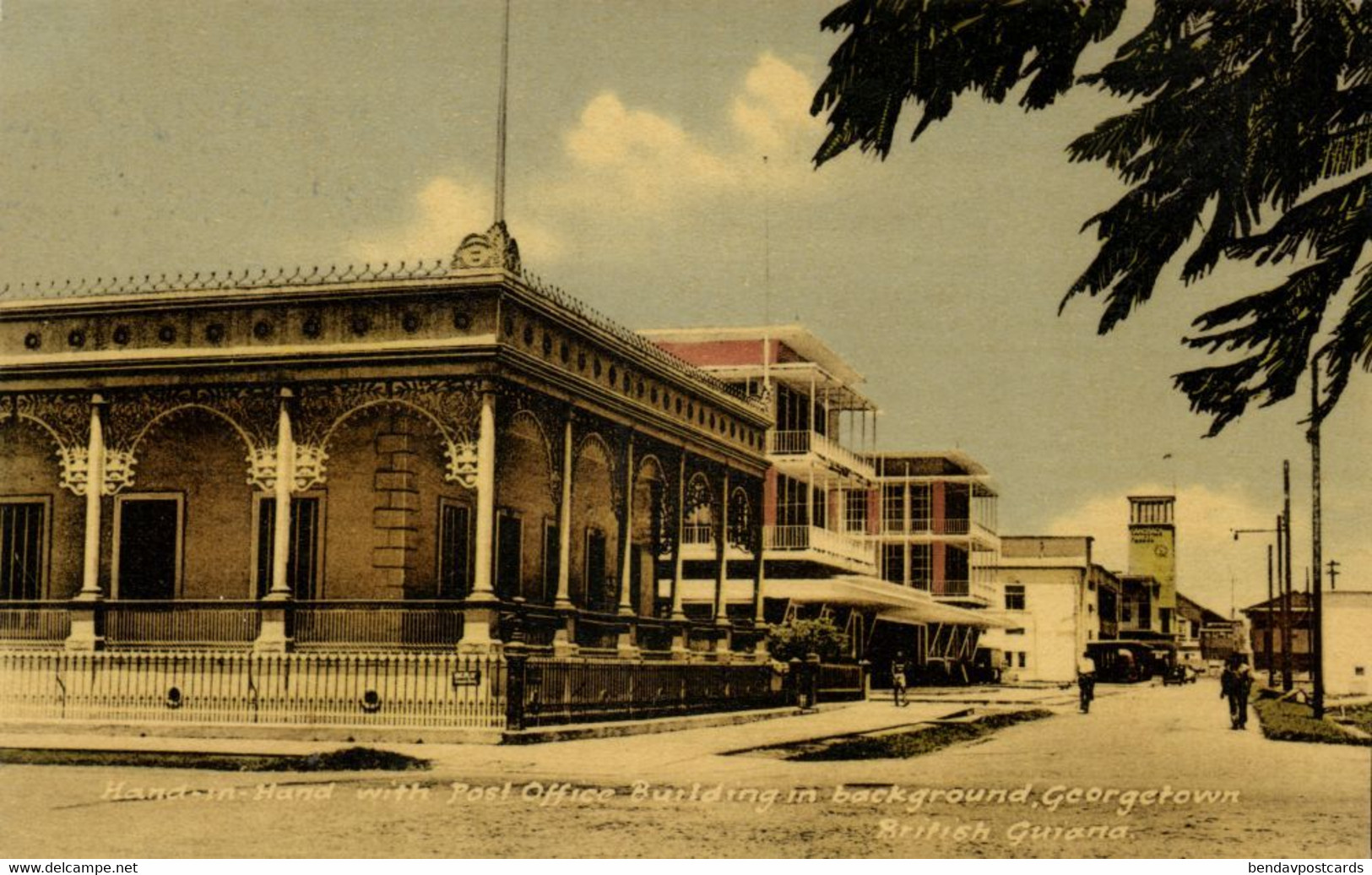 British Guiana, Guyana, Demerara, GEORGETOWN, Hand-in-Hand, Post Office (1950s) - Guyana (ex-Guyane Britannique)