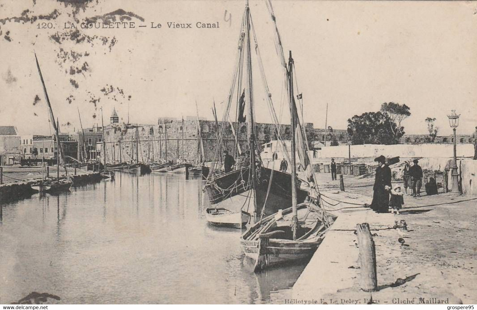 TUNISIE LA GOULETTE LE VIEUX CANAL 1919 - Tunesien