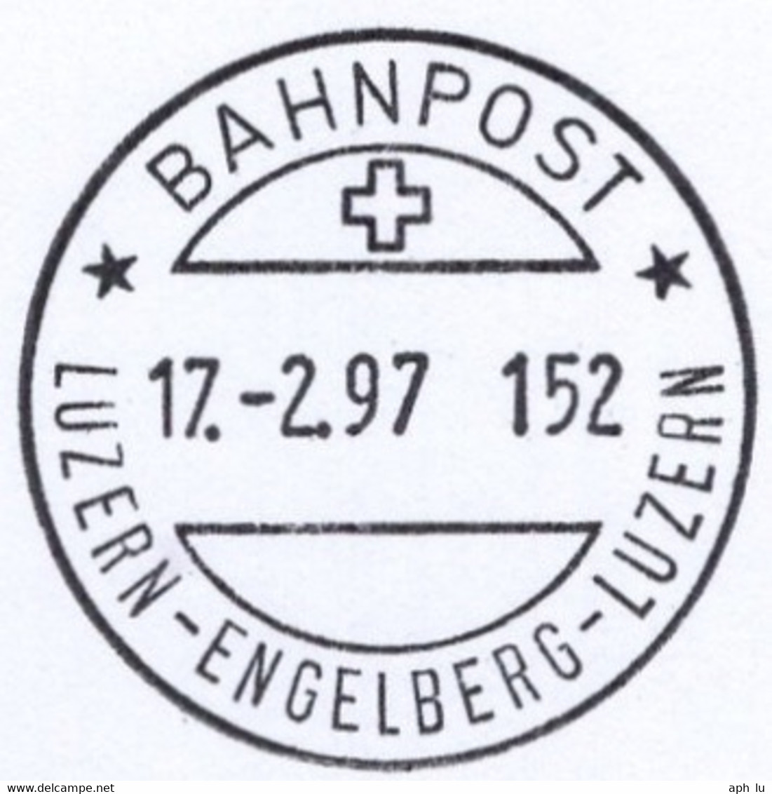 Bahnpost  "* BAHNPOST * / LUZERN - ENGELBERG - LUZERN" (BP0096) - Railway