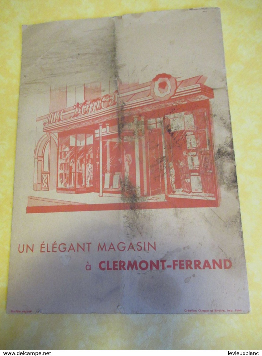 Catalogue ancien de vêtements / BAYARD/ " Aux DOMES "/ Hommes & Garçons/ Clermont-Ferrand/Vers 1930-1950     CAT290