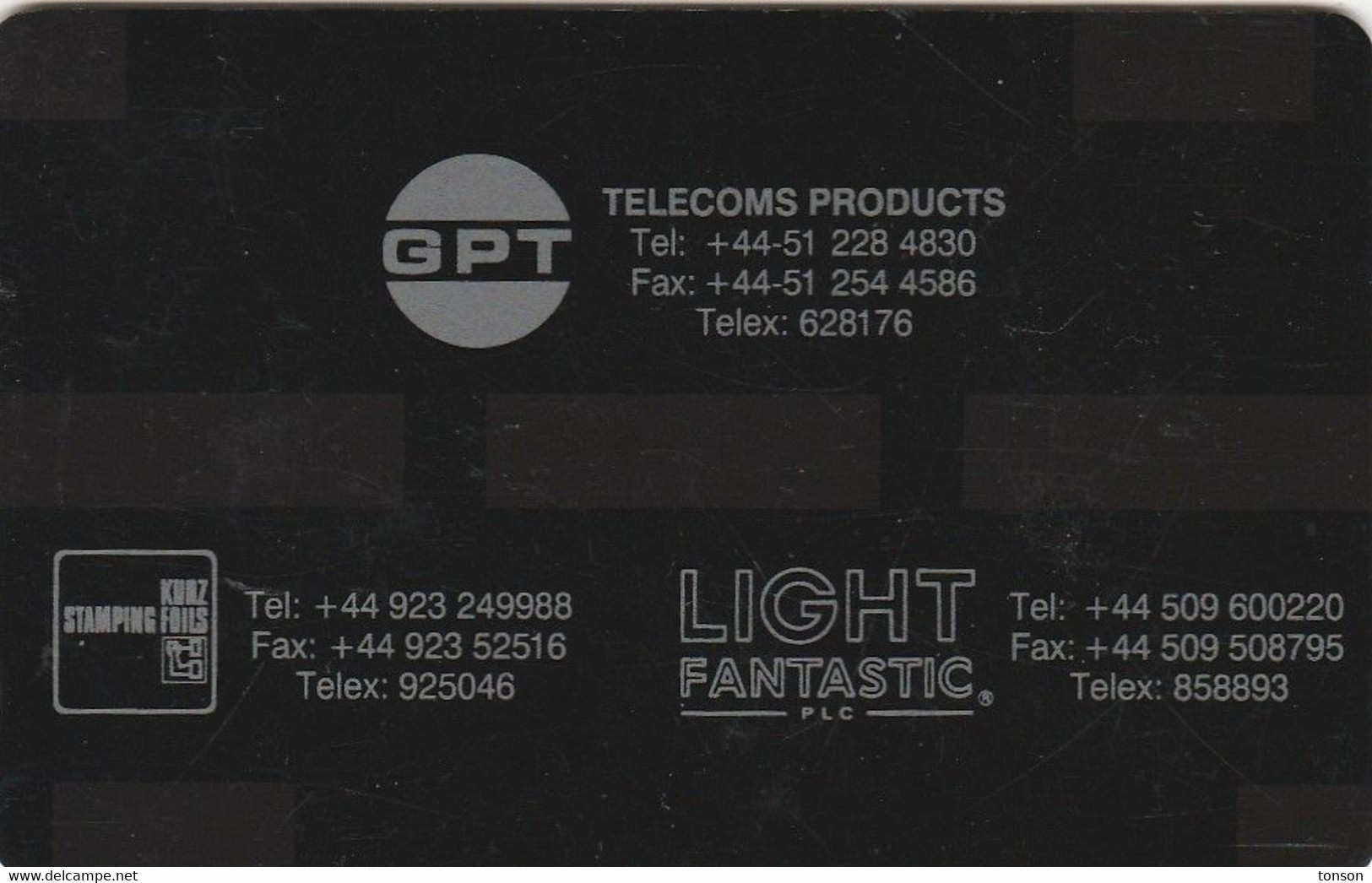 UK, Light-01, Light Fantastic Globe With Glasses And Phone, Hologram Card, 2 Scans  DEMO No Control - Other & Unclassified