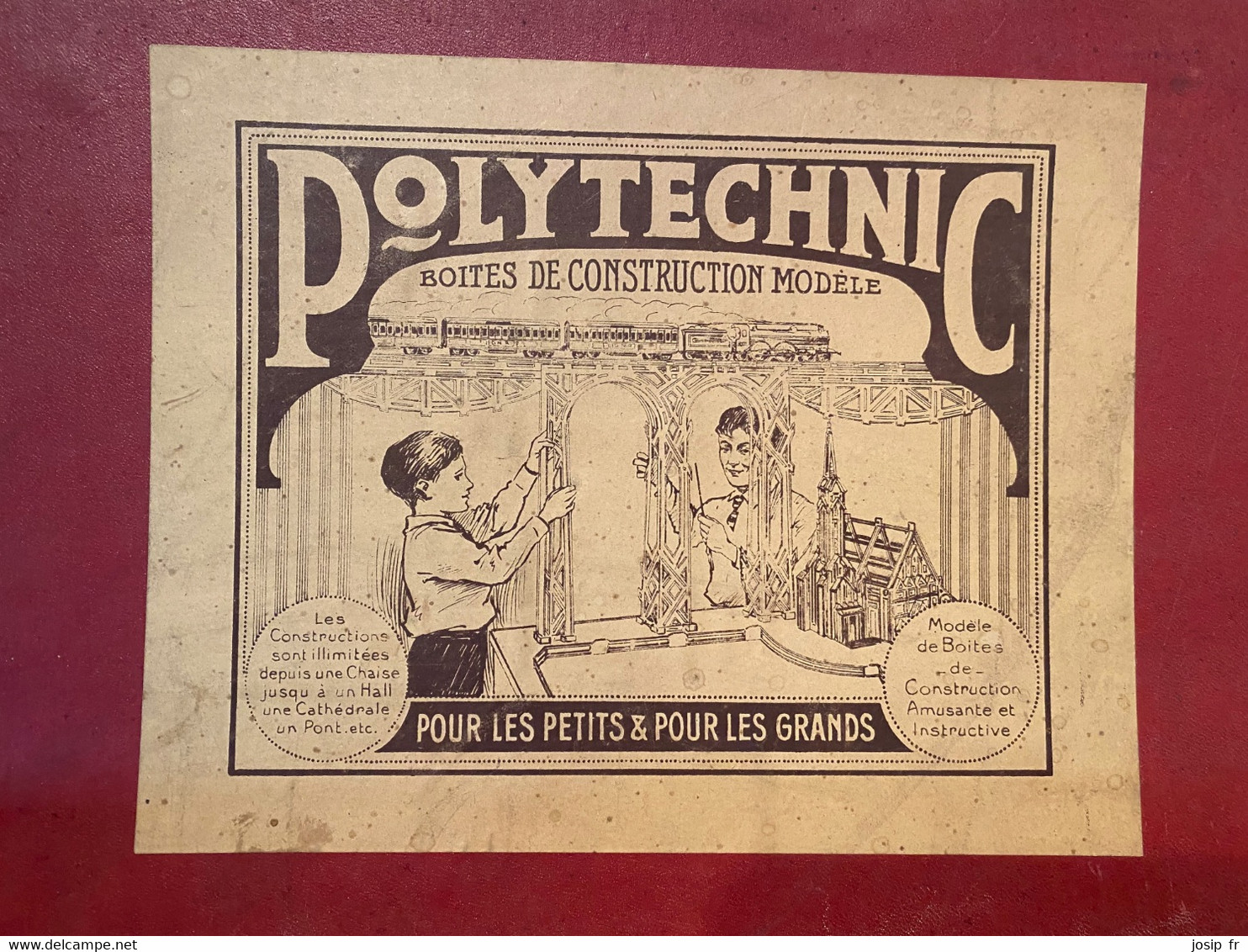 JEU DE CONSTRUCTION ANCIEN: POLYTECHNIC- 2 BOÎTES DE CE VIEUX JOUET SUISSE: BOÎTES 4 ET 7G- CIRCUIT DE TRAIN POSSIBLE - Otros & Sin Clasificación