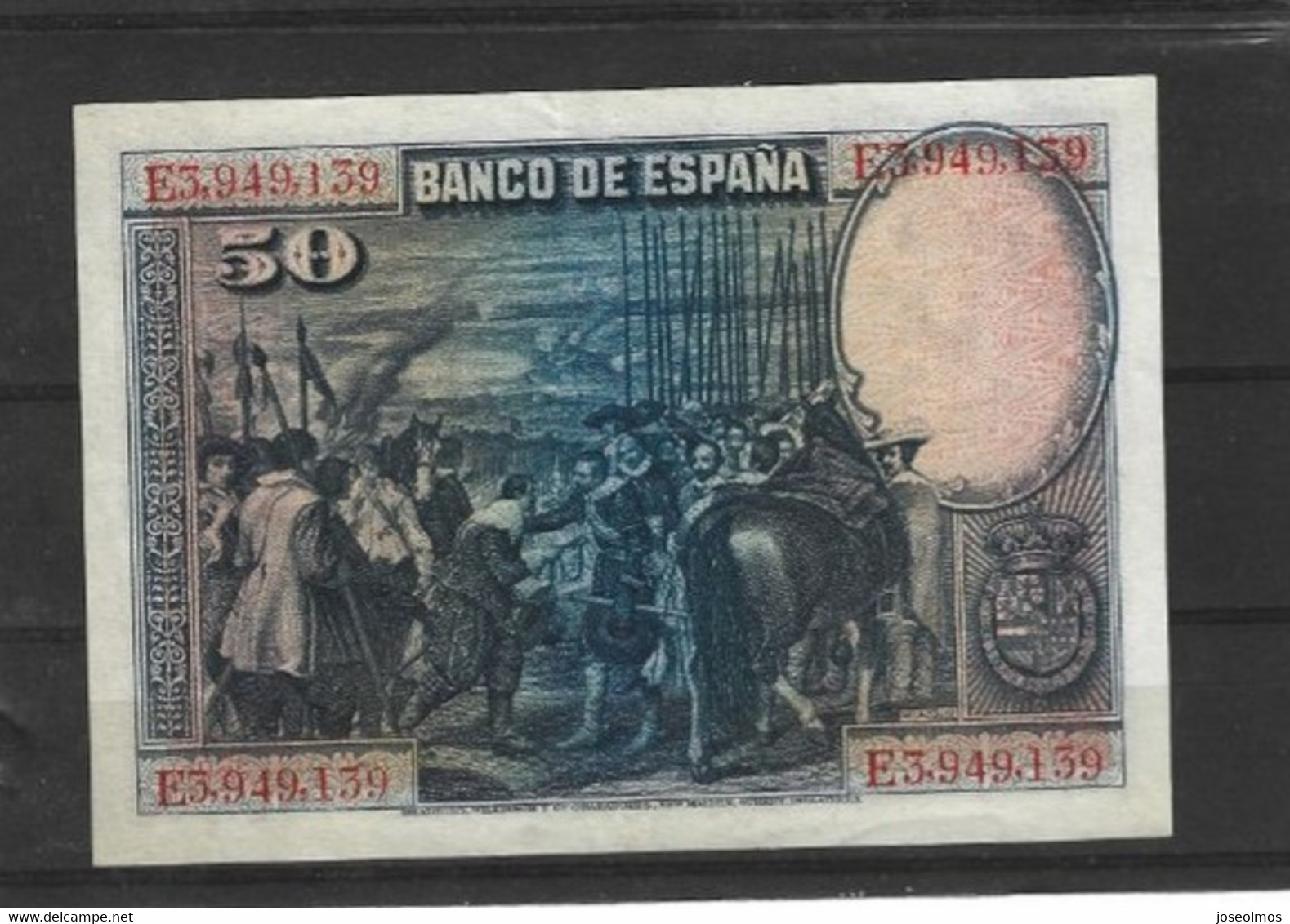 BILLET ESPAGNE 50 PESETAS TTB  SUP 1928     E3.949.139 - 50 Peseten