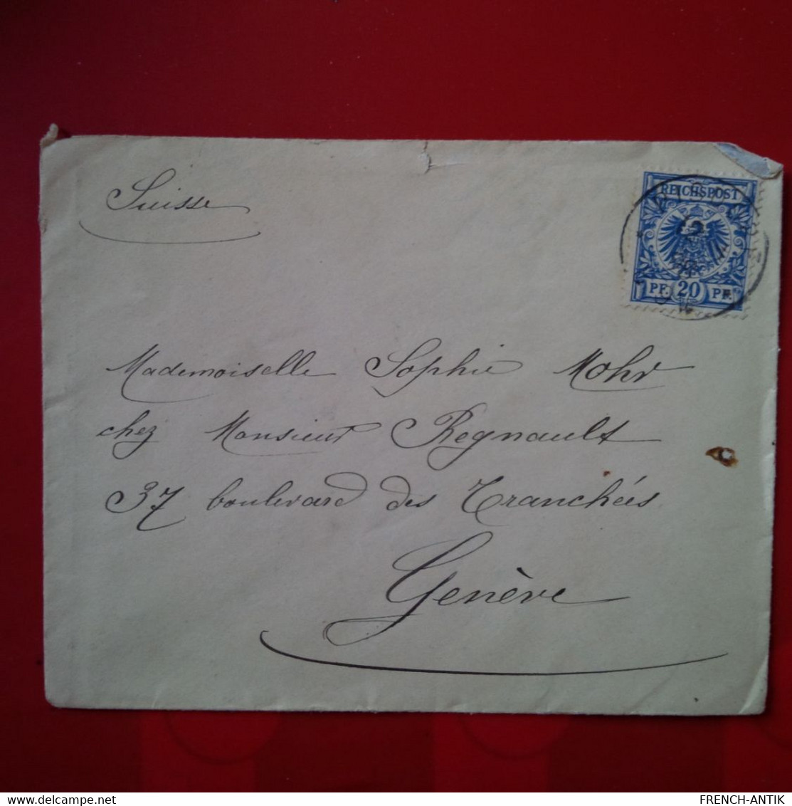 LETTRE POUR GENEVE CACHET FACTEURS 1898 - Lettres & Documents
