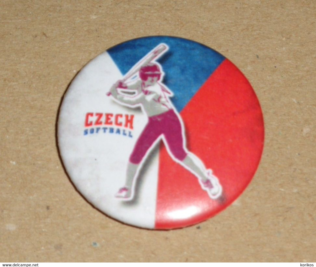 SOFTBALL - CZECH SOFTBALL ASSOCIATION TEAM BADGE - CSA - Bekleidung, Souvenirs Und Sonstige