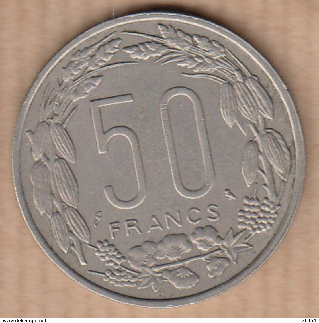 BANQUE CENTRALE CENTRAFRICAINE-CONGO-GABON       Pièce De Monnaie  De 50F   Année 1961 - Non Classificati