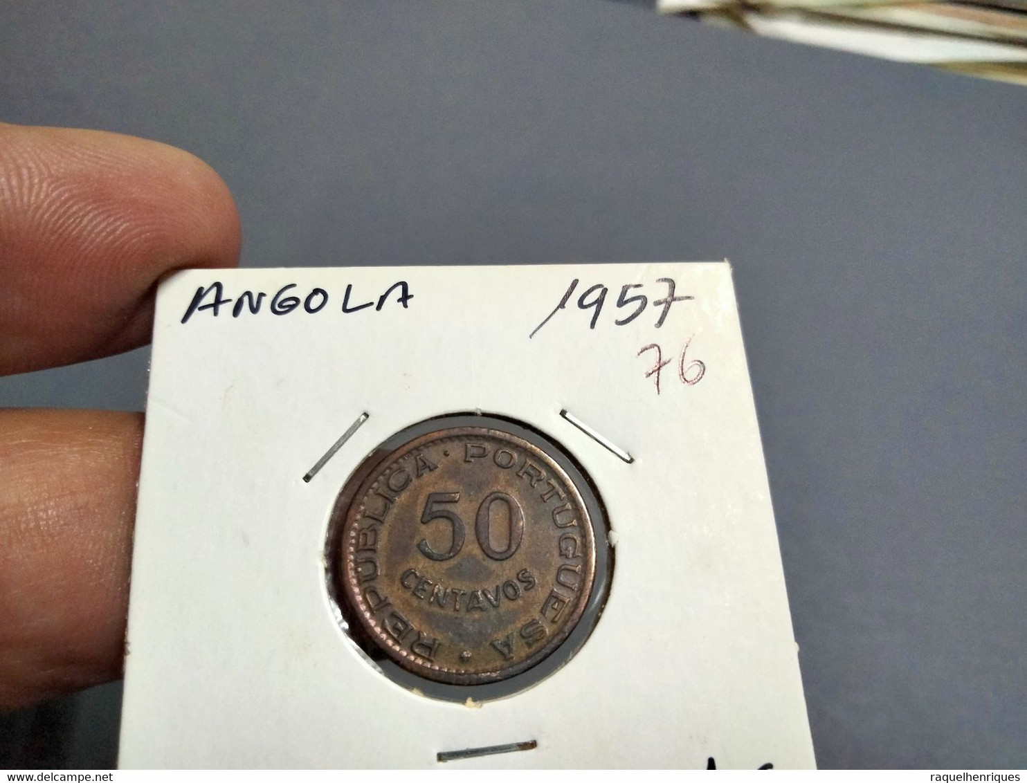 ANGOLA 50 CENTAVOS 1957 (G#28-76) - Angola