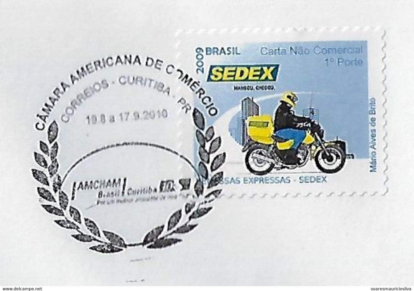 Brazil 2010 Cover With Commemorative Cancel American Chamber Of Commerce In Curitiba - Briefe U. Dokumente