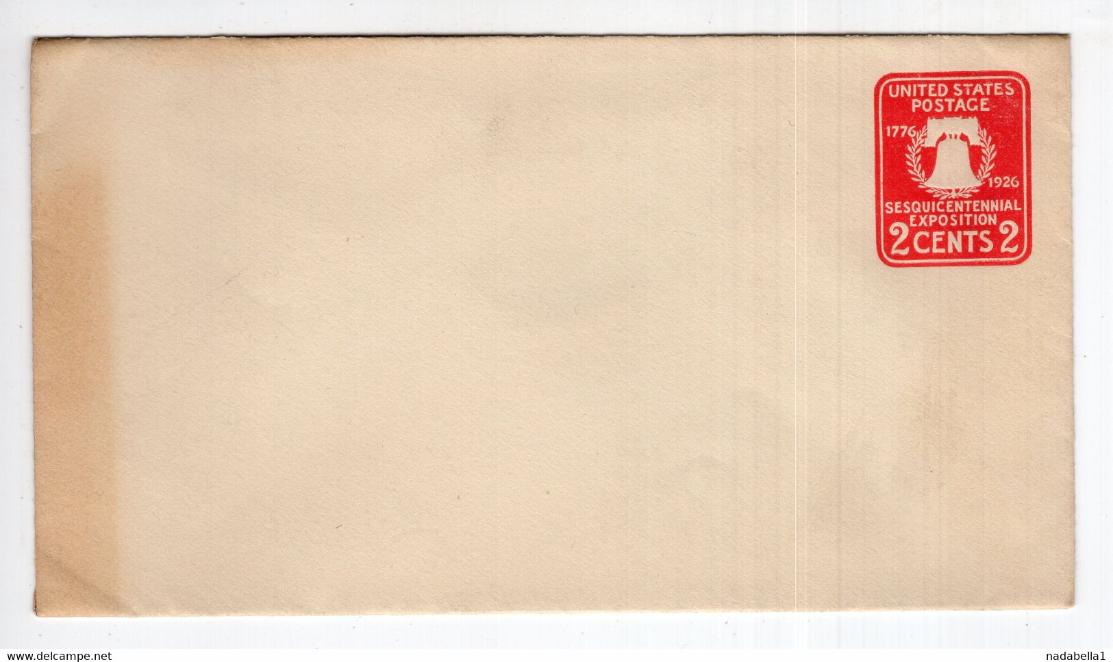 1926. UNITED STATES,2 CENTS STATIONERY STAMPED COVER,MINT - 1921-40