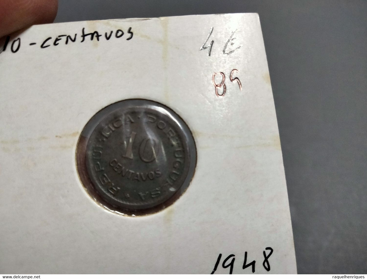 ANGOLA 10 CENTAVOS 1948 (G#28-89) - Angola