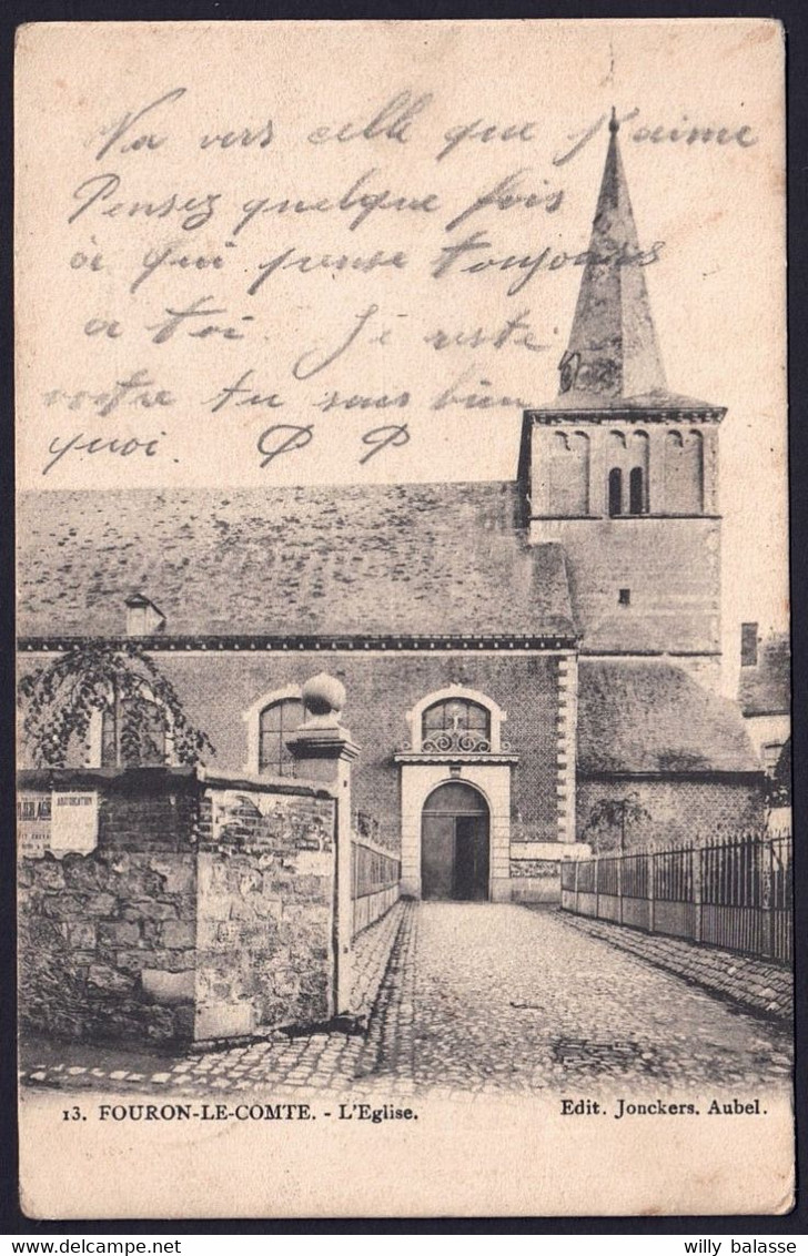 +++ CPA - FOURON - LE - COMTE - Eglise   // - Fourons - Voeren